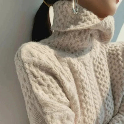 Women's Turtleneck | Cable knitted