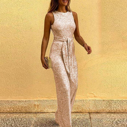 Women's Jumpsuit | Sleeveless Sequins