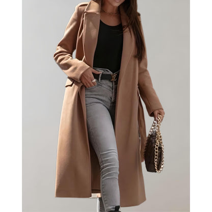 Women's Trench Coat | With Waistband and Wrap Style