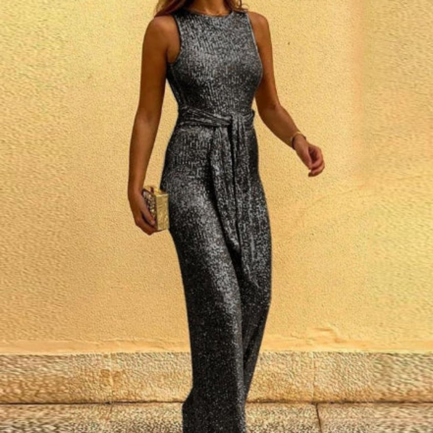 Women's Jumpsuit | Sleeveless Sequins