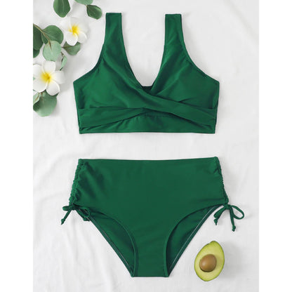 Women's Bikini Set | High-Waisted with Wrap Top