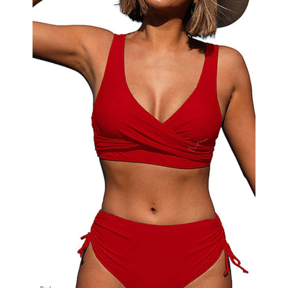 Women's Bikini Set | High-Waisted with Wrap Top