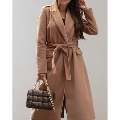 Women's Trench Coat | With Waistband and Wrap Style