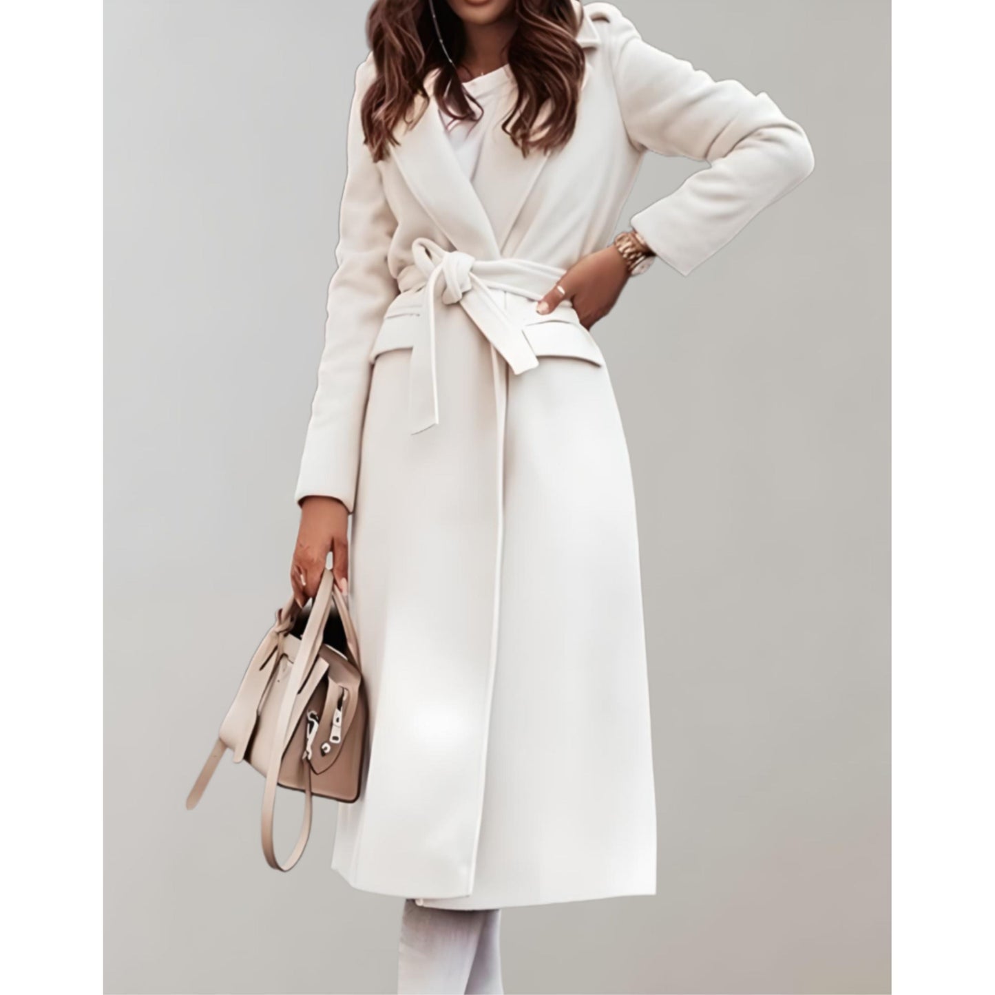 Women's Trench Coat | With Waistband and Wrap Style