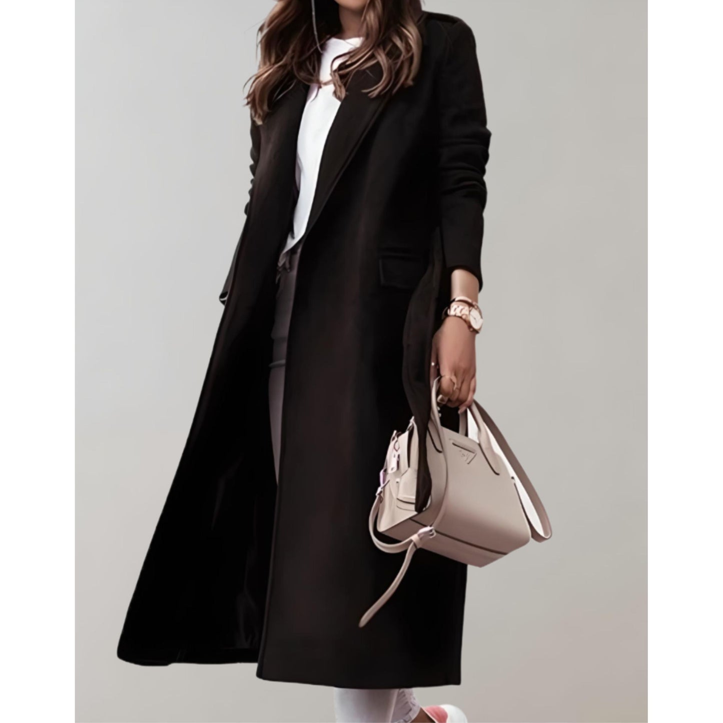 Women's Trench Coat | With Waistband and Wrap Style