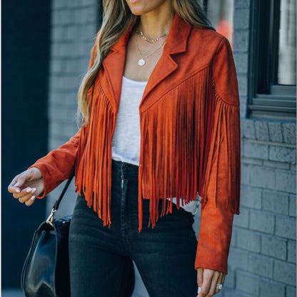 Women's Fringe Jacket | with Tassels