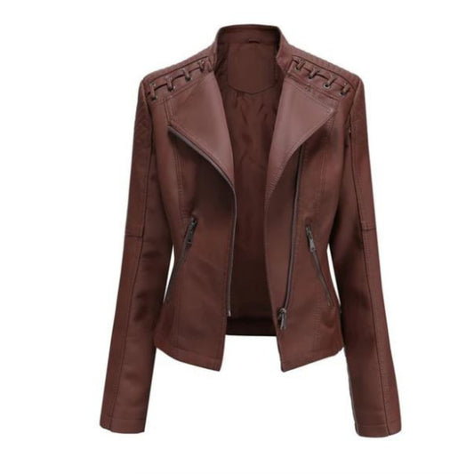 Women's Biker Jacket | Zip-Up