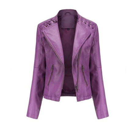 Women's Biker Jacket | Zip-Up