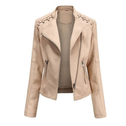 Women's Biker Jacket | Zip-Up