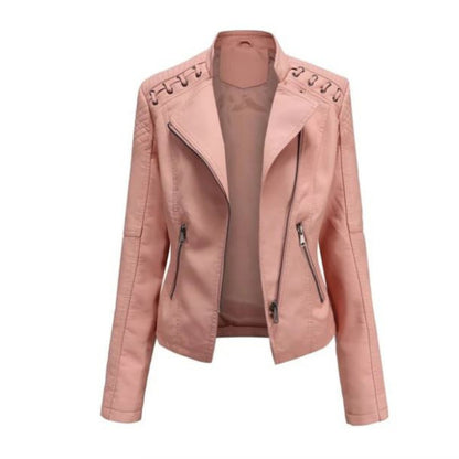 Women's Biker Jacket | Zip-Up