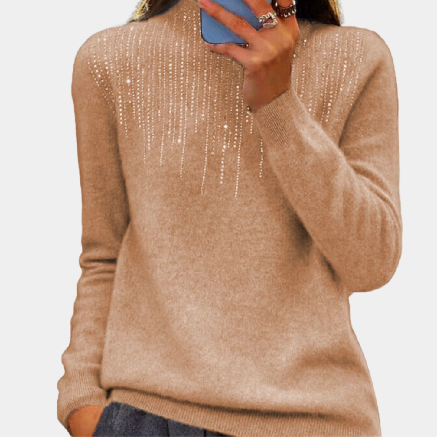 Women's Sweater | With Rhinestone Details