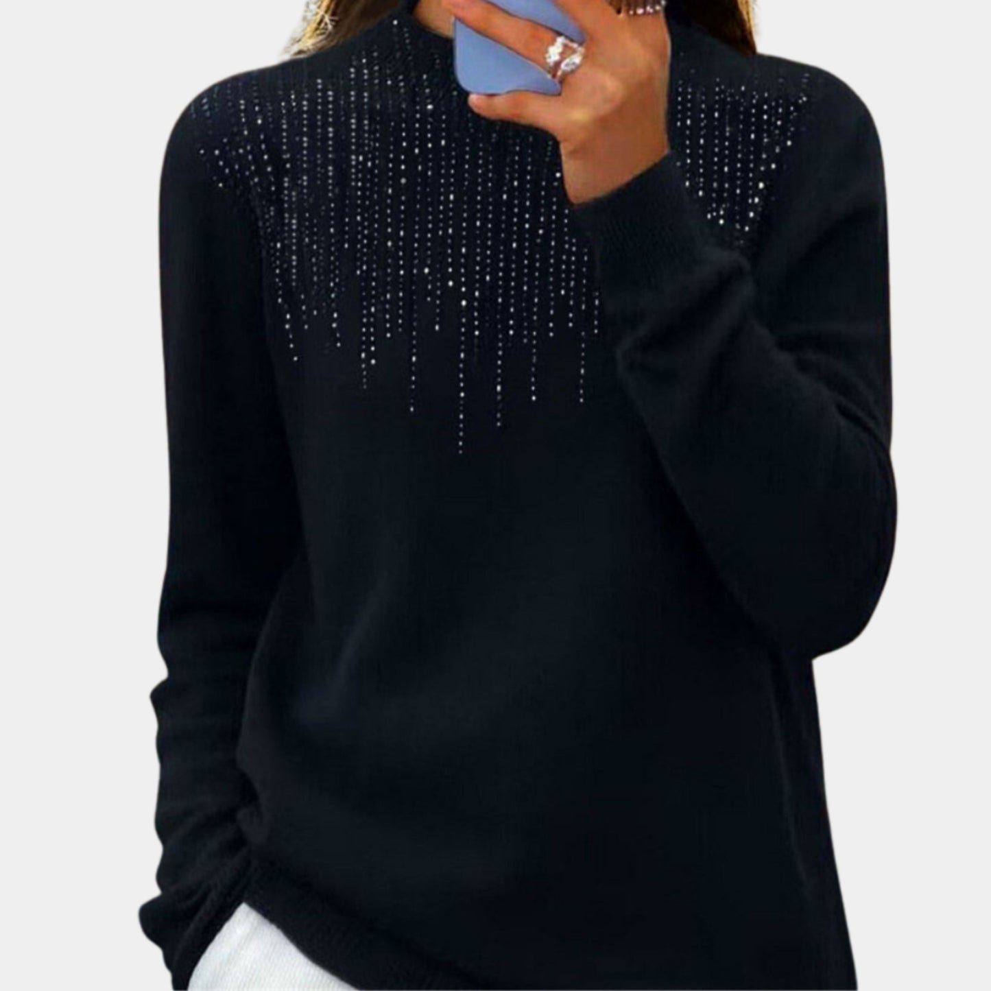 Women's Sweater | With Rhinestone Details