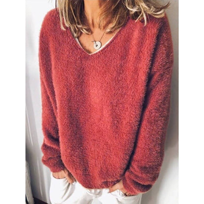 Women's V-Neck Sweater | Relaxed Fit