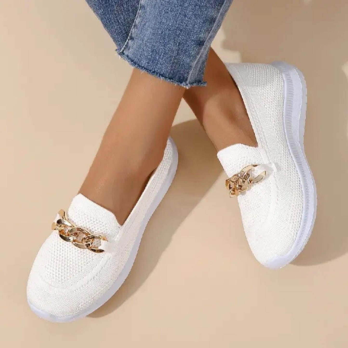 Women's Loafers | Chain Detail