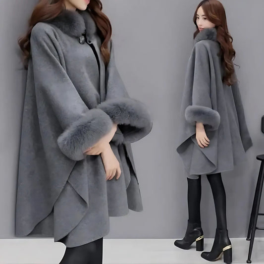 Ladies Poncho Coat | Oversized