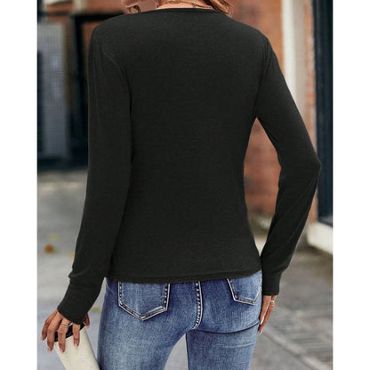 Women's Wrap Top | Sophisticated Long Sleeves