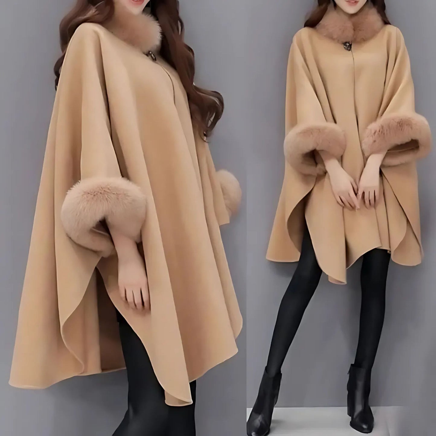 Ladies Poncho Coat | Oversized