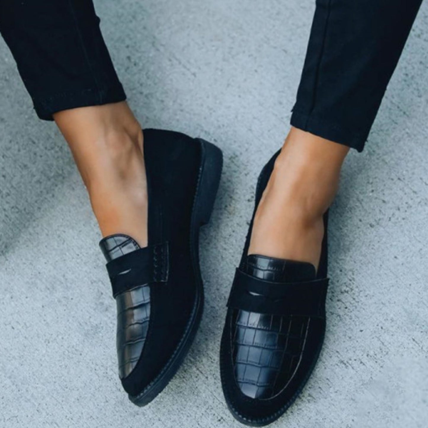 Women's Loafers | Croc Pattern