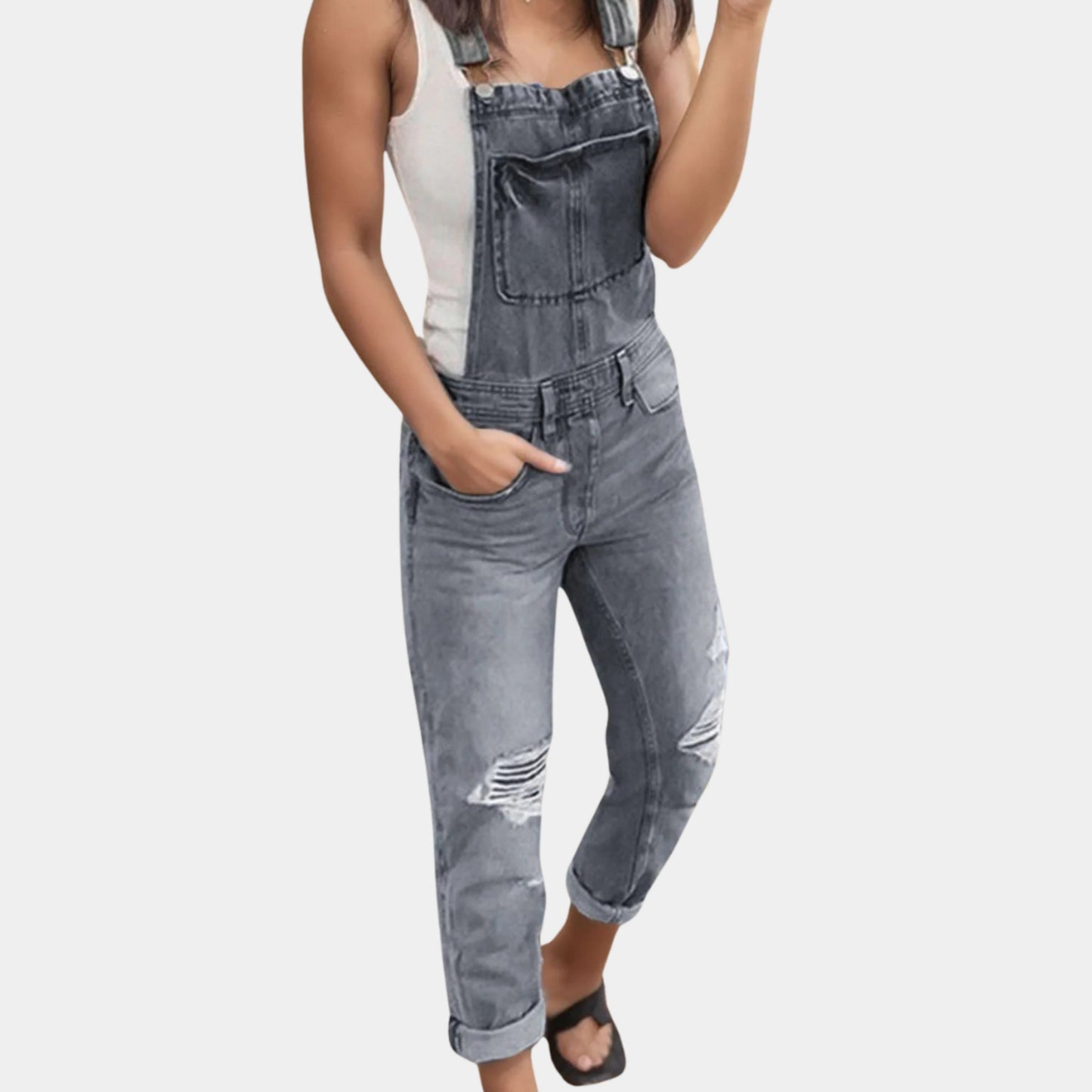 Couture-Cove | Dames Overall Jumpsuit | Vintage Look