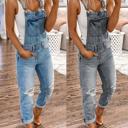 Couture-Cove | Dames Overall Jumpsuit | Vintage Look