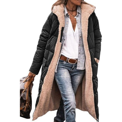 Ladies Winter Coat | Long Quilted