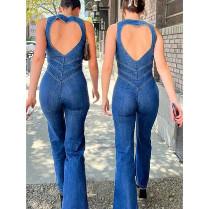 Women's Jumpsuit | Deep V-Neck