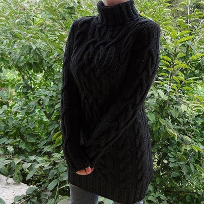 Women's Turtleneck | Cable knitted